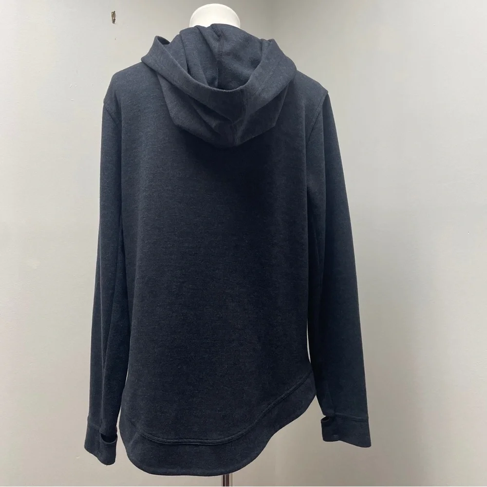 Women's Asymmetrical Zip Gray Jacket - Picture 10 of 16